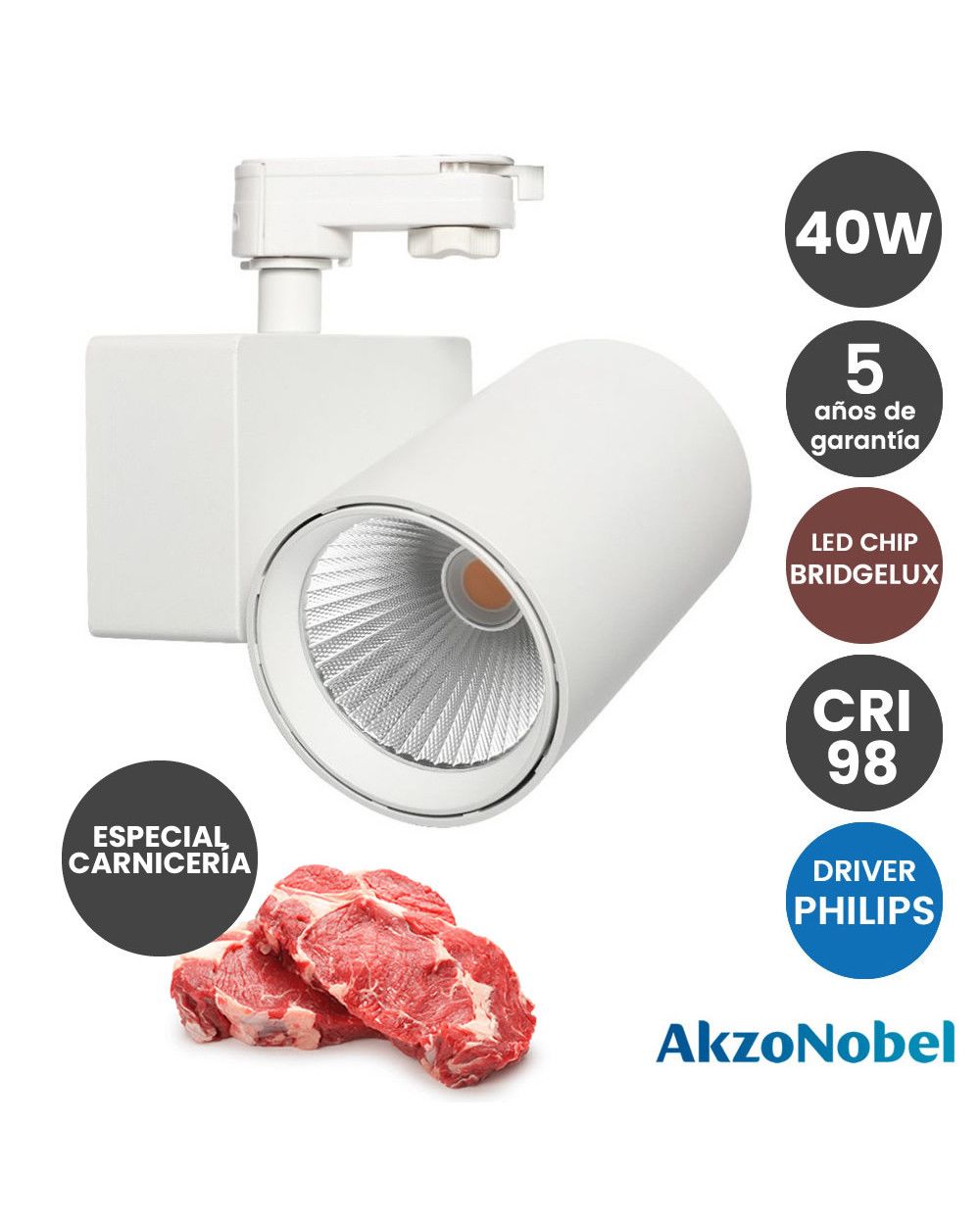 foco-led-40w-driver-philips-chip-bridgelux-blanco-para-carril-monofasico-especial-carniceria