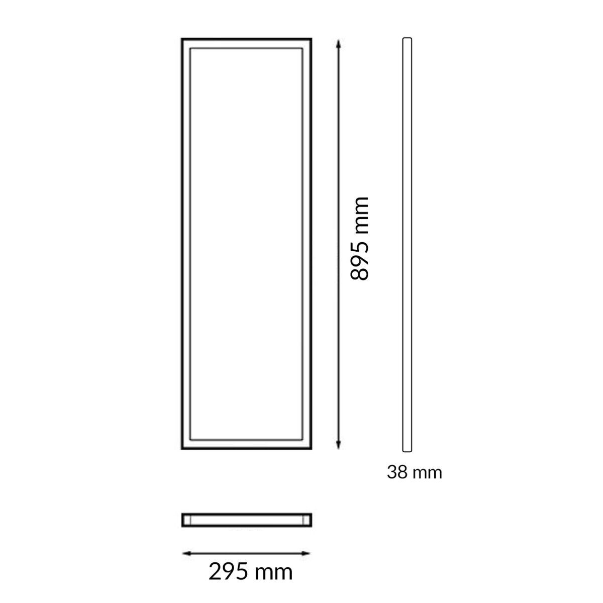 PANEL LED DE SUPERFICIE RECTANGULAR SERIE HOME 90X30 CM 36W – Dicasman
