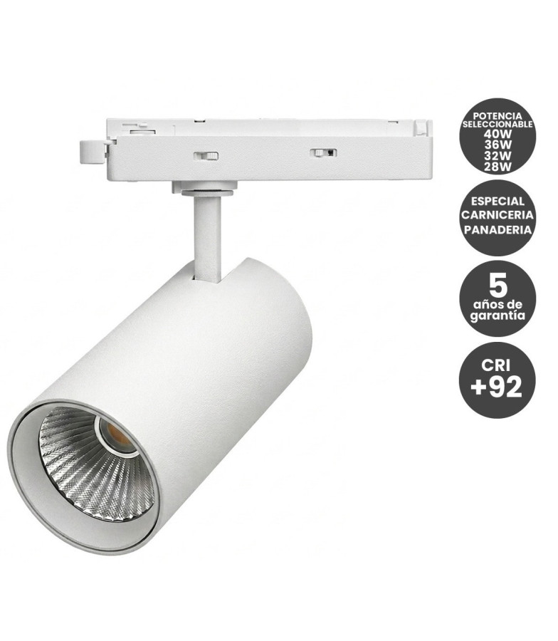 foco-led-carril-monofasico-especial-panaderia-y-carniceria-40w-28w-cri92-bridgelux-no-flicker-blanco