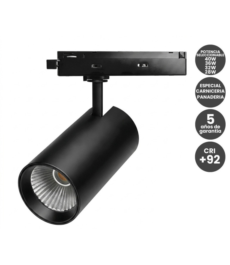 foco-led-carril-monofasico-especial-panaderia-y-carniceria-40w-28w-cri92-bridgelux-no-flicker-negro